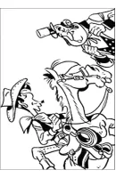 Lucky Luke kleurplaat 19